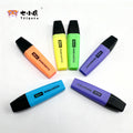 厂家供应大容量扁型多色创意迷你荧光笔 可加印logoManufacturer supplies high-capacity, flat, multi-coloured, creative mini highlighter pens; logo printing available