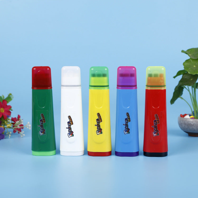 厂家批发魔术变色笔梦幻手账笔三个头变色荧光水彩笔套装Manufacturer’s Wholesale: Magic Colour-Changing Pens – Dreamy Planner Pen Set: Three-Tip Colour-Changing Fluorescent Watercolour Pen Set