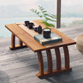 中式飘窗小茶几榻榻米简约窗台阳台楠竹茶桌矮桌地毯小型桌子坐地Chinese-style bay window, small tea table, tatami, minimalist windowsill, balcony, nan bamboo tea table, low table, rug, small table, floor-standing