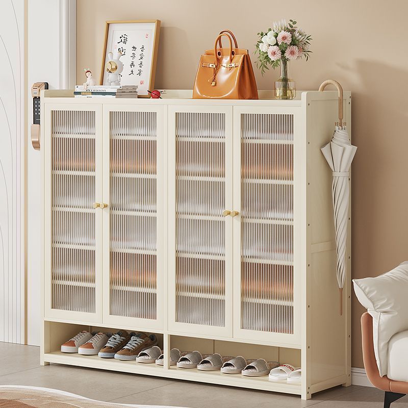 鞋柜家用门口室内玄关柜一体新款爆款储物柜大容量鞋架奶油白Shoe Cabinet – New, Best-Selling All-in-One Home Entryway Storage Unit with Large Capacity Shoe Rack – Cream White
