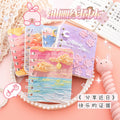 卡通横线本便携迷你记事本学生文具本子单词本线圈本学习笔记本 Cartoon-Printed Lined Notebook, Portable Mini Notepad, Student Stationery, Vocabulary Notebook, Spiral-Bound Notebook, Study Notebook