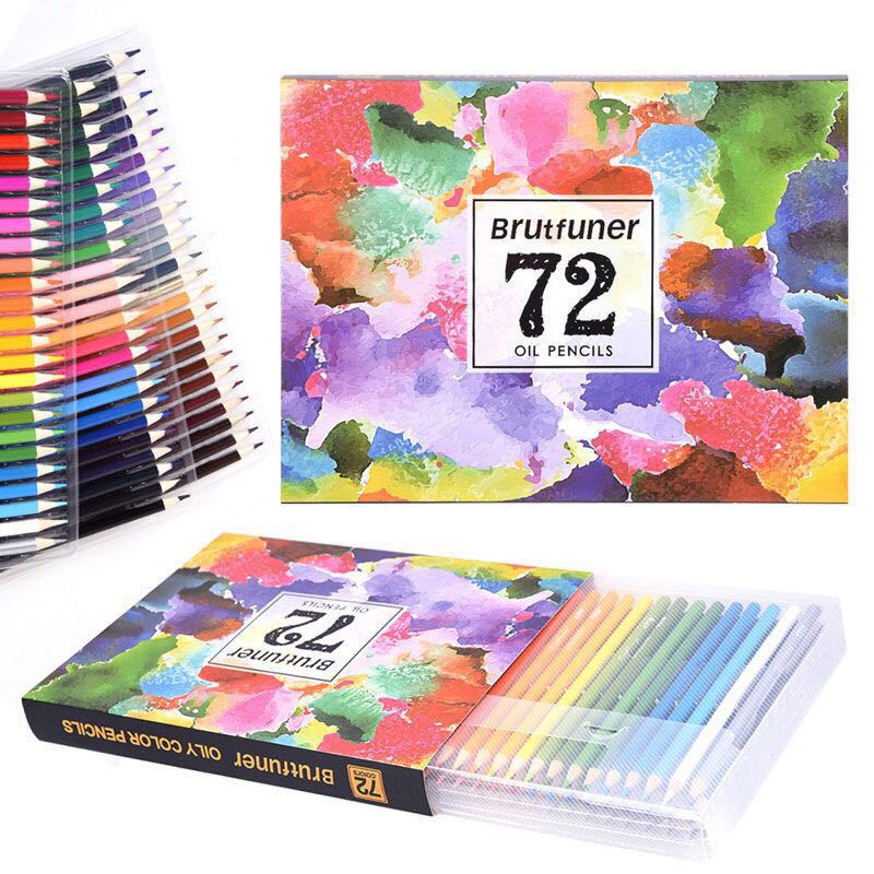 72色彩铅彩色铅笔油性非水溶彩铅漫画彩笔涂鸦72-colour coloured pencils, oil-based, non-water-soluble coloured pencils, comic art pencils, doodling pencils