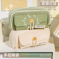 笔袋超大容量铅笔盒文具盒小学生初中ins风简约高中生文具袋Extra-Large Capacity Pencil Case / Stationery Case for Elementary, Middle, and High School Students – Minimalist Design