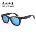 竹木框墨镜Bamboo and wood-framed sunglasses