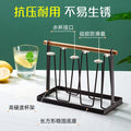 玻璃杯子收纳架家用客厅高级置物架茶杯水杯置物架桌面铁艺杯架Glass Cup Storage Rack, Home Living Room Premium Shelving Unit, Tea Cup and Water Glass Holder, Desktop Wrought Iron Cup Holder