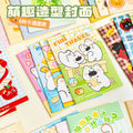 可爱A5线圈本学生笔记本高颜值作业本卡通办公文具记事本 Cute A5 Spiral-Bound Student Notebook—Stylish Homework Notebook, Cartoon-Themed Office Stationery, Notepad