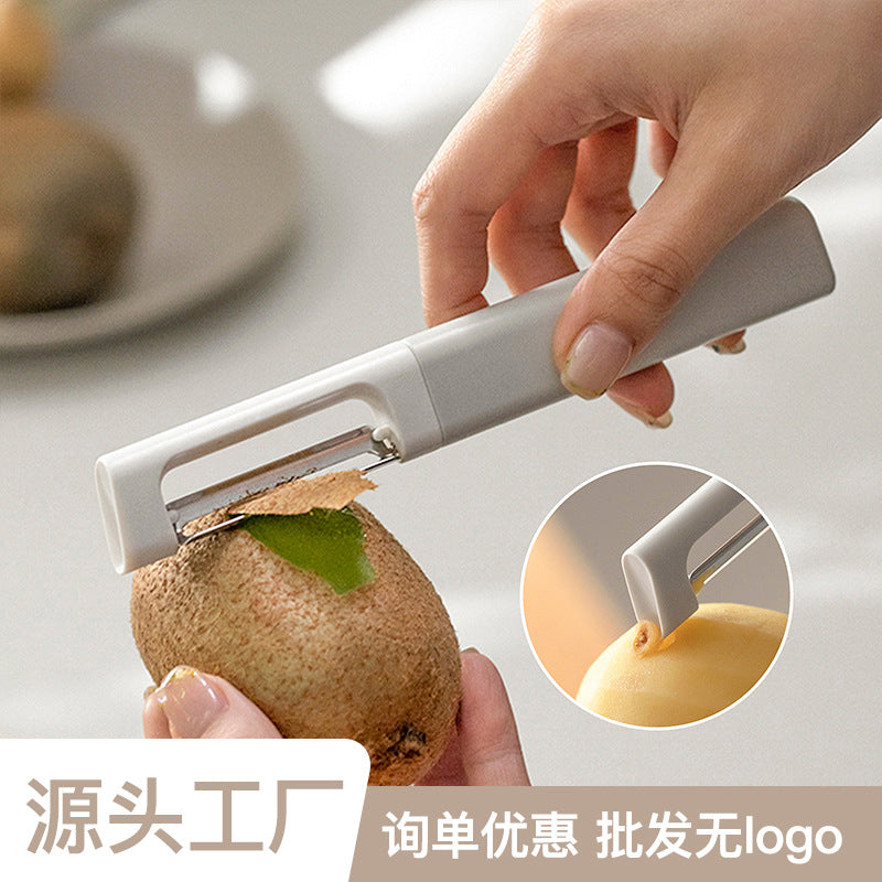 家用厨房多功能果蔬削皮刮皮刀土豆苹果ins风刮皮刀瓜果去皮刨皮Multifunctional fruit and vegetable peeler for home kitchens – Instagram-style peeler for potatoes and apples; for peeling and grating fruit and vegetables