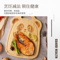 家逸探趣熊猫辅食板 KAYI Bamboo Cutting Board Food Serving Board Panda Face Carving Board