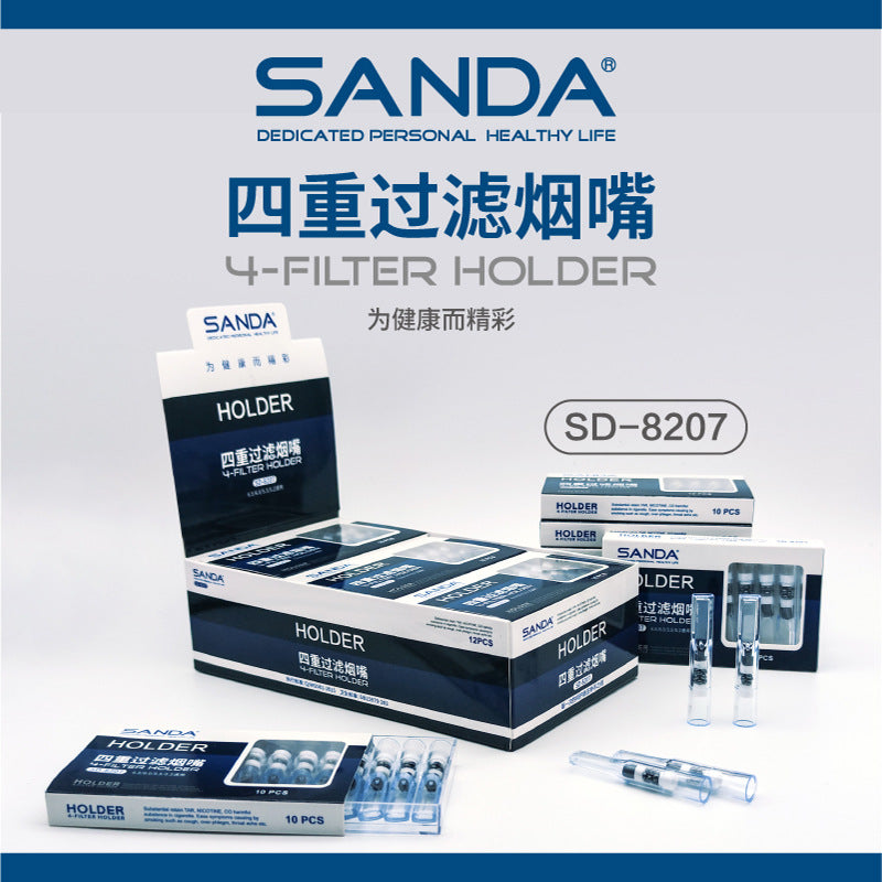 四重过滤中中细三用过滤烟嘴一次性烟嘴过滤器120男女Quadruple-filtration, medium-fine, three-in-one filter tip; disposable cigarette filter tip, 120, unisex