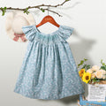 女童连衣裙儿童裙子无袖打缆背心碎花吊带裙小女孩公主裙 Girls' Dresses, Children's Dresses, Sleeveless Cable-Knit Tank Tops, Floral Spaghetti-Strap Dresses, Little Girls' Princess Dresses