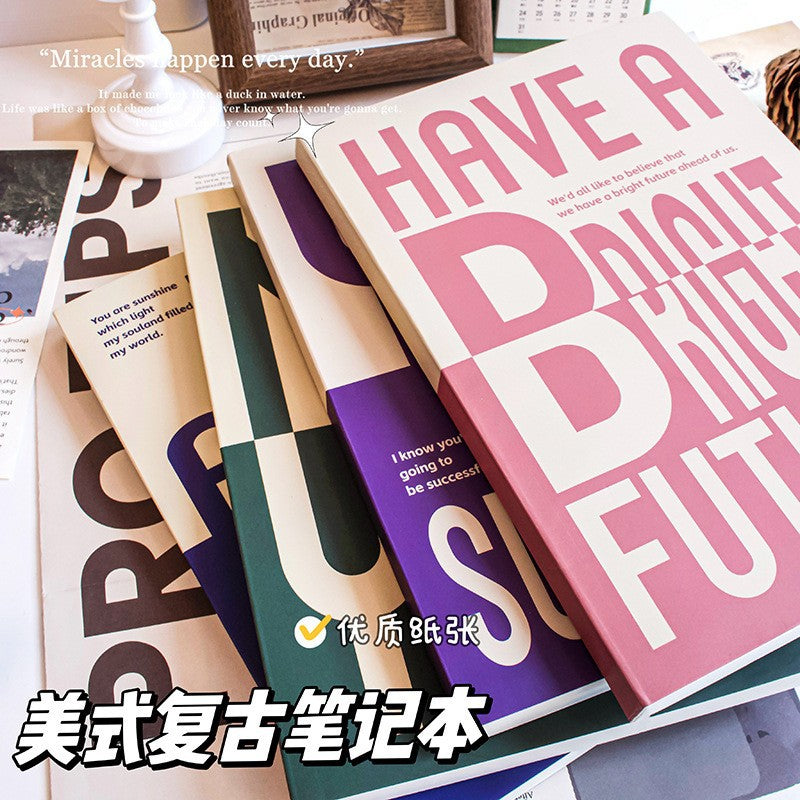 MOKA魔卡美式复古A5胶装本超厚本子学生专用ins高颜值记事空白本MOKA American Retro A5 Perfect-Bound Notebook—Extra-Thick, Student-Friendly, Instagram-Worthy, High-Quality Blank Notebook
