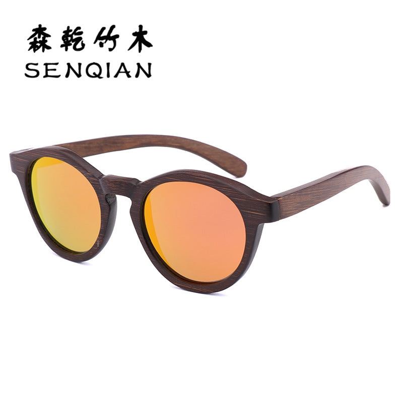 复古竹木太阳眼镜Vintage bamboo and wood sunglasses