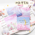 油画立体风景手帐便签纸学生留言纸随手撕便利贴春日Oil Painting 3D Landscape Journal Sticky Notes, Student Note Paper, Tear-Off Sticky Notes, Spring