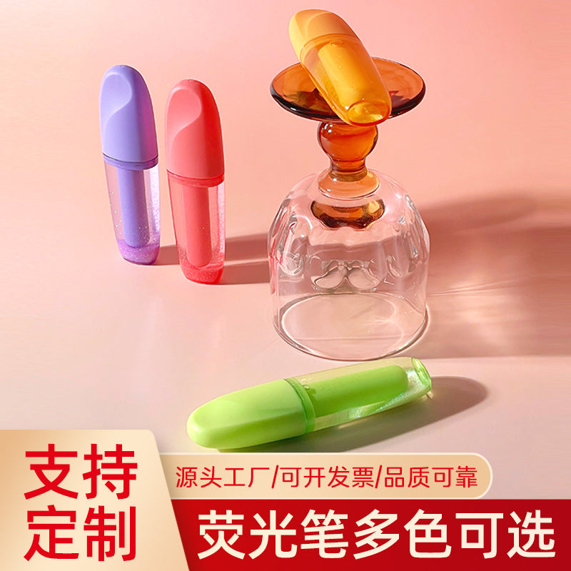 创意荧光笔学生手账涂鸦记号笔流动性直液式荧光笔大容量标记笔Creative Highlighter Pens for Students: Sketching and Doodling Markers; Smooth-Flowing, Direct-Flow Highlighter Pens; High-Capacity Markers
