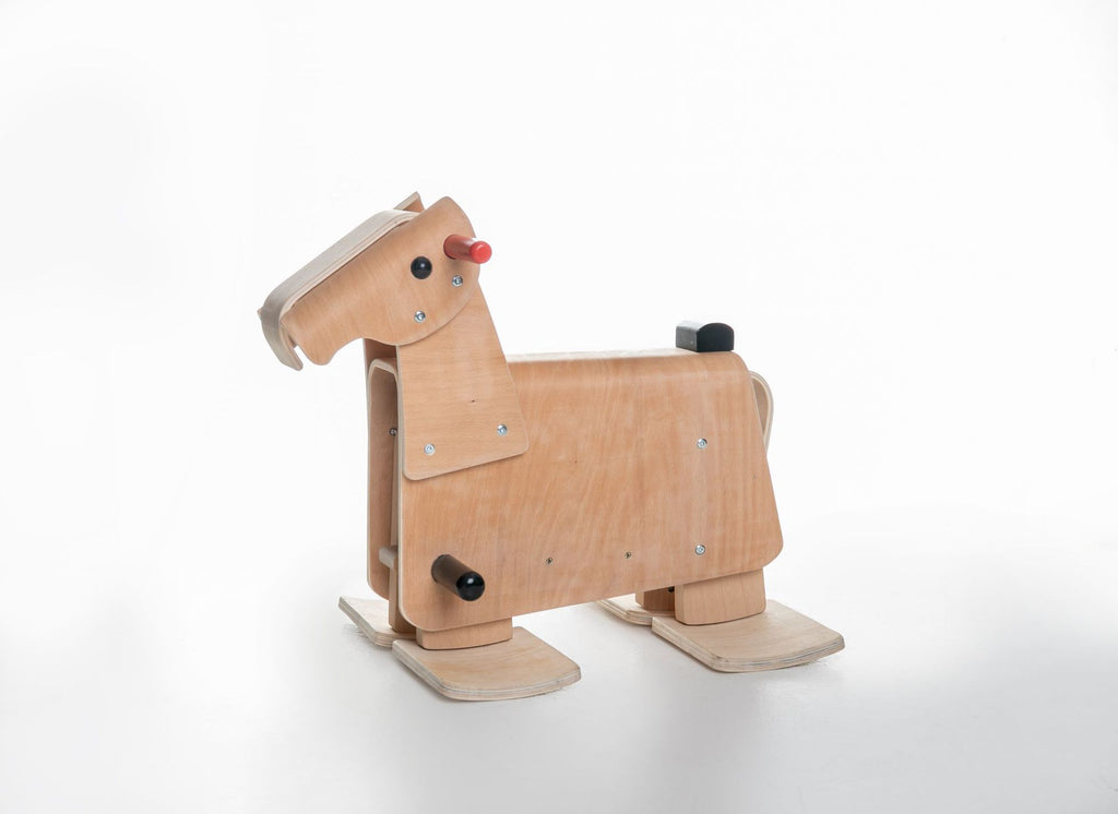 #1279优木摇摇马木制可坐可骑坚固实木骑乘益智儿童安抚#1279 Youmu Rocking Horse – Wooden, Can Be Sat On or Ridden, Sturdy Solid Wood, Educational and Soothing for Children