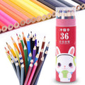 定制儿童绘画铅笔油性水溶性彩铅12色24色36色48色Customised children’s drawing pencils: oil-based and water-soluble coloured pencils in sets of 12, 24, 36 and 48 colours