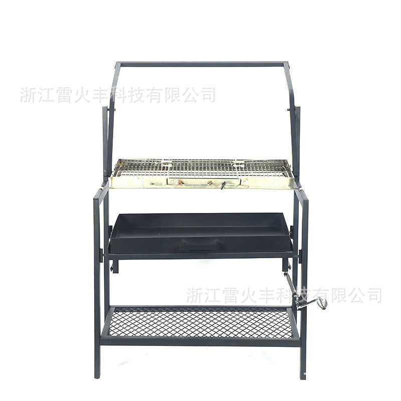 新款定制户外庭院烤肉架手动翻转便携烧烤炉New Customised Outdoor Garden Barbecue: Manual-Tilt Portable Barbecue