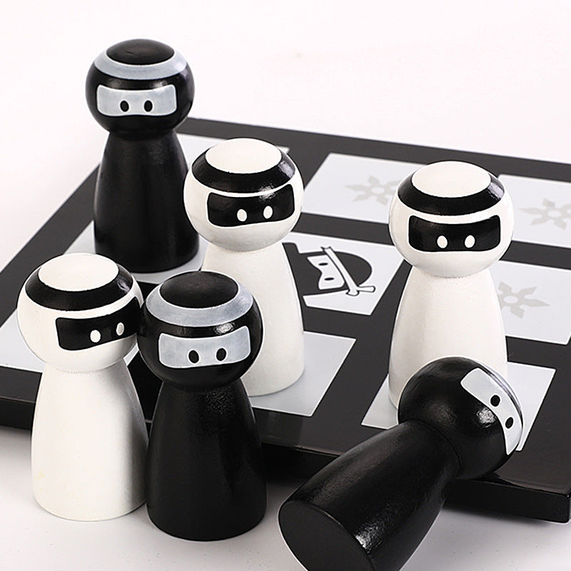 木制跳棋   人物造型3子游戏  高光 ox 象棋Wooden Checkers   Figurine-style 3-piece game  Highlighted Ox Chinese Chess