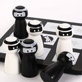 木制跳棋   人物造型3子游戏  高光 ox 象棋Wooden Checkers   Figurine-style 3-piece game  Highlighted Ox Chinese Chess