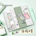 学生日记本A5记事本创意韩版侧翻线圈笔记本卡通线圈本手帐本Student Diary A5 Notebook Creative Korean-Style Side-Flip Spiral Notebook Cartoon Spiral Notebook Planner