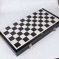 国际跳棋双陆棋 皮制双陆棋 折叠真皮双陆棋International Draughts Backgammon Leather Backgammon Folding Genuine Leather Backgammon