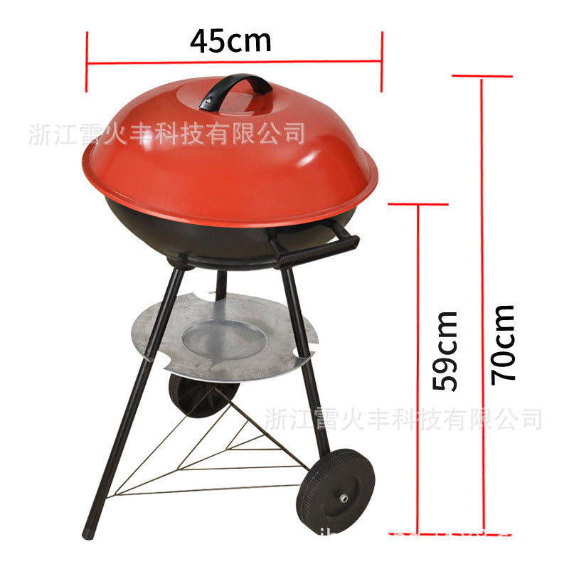 三角苹果炉BBQ庭形取暖炉木炭烟熏炉烧烤加厚带盖烧烤炉厂家批发Triangular Apple Stove BBQ Garden Heater Charcoal Smoker Barbecue Thick-walled Barbecue Grill with Lid – Manufacturer Wholesale