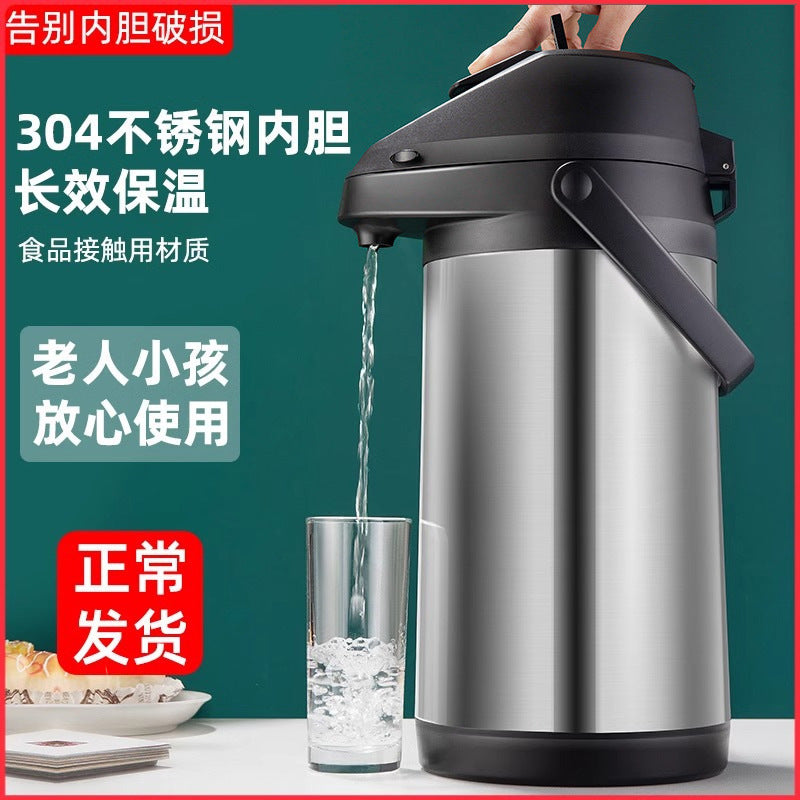按压式保温瓶家用大容量保暖壶学生宿舍用开水瓶水壶气压式热水瓶Push-Button Thermos, Large-Capacity Household Thermos, Thermos for Student Dormitories, Hot Water Bottle, Pressure-Sealed Thermos