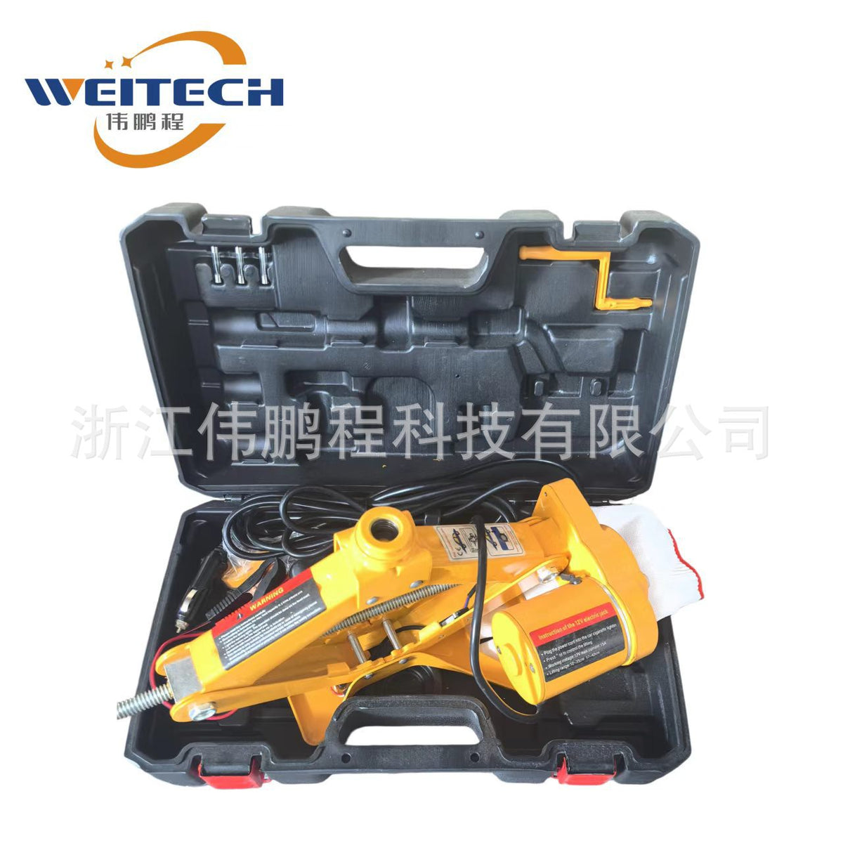 12V 电动剪式千斤顶 车载自动升降千斤顶 汽车应急换胎工具套装12V Electric Scissor Jack, In-Car Automatic Lifting Jack, Car Emergency Tyre Change Tool Kit