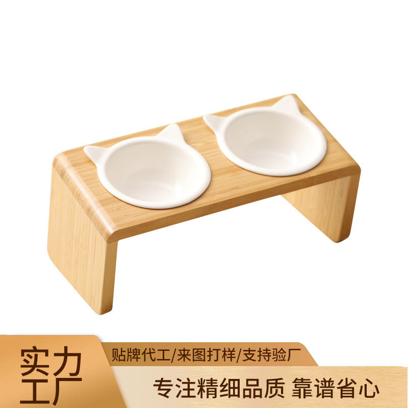 猫碗架竹木宠物源头工厂logo贴牌代工OEM厂家直销定制来图加工Cat Bowl Stands: Bamboo and Wooden Pet Products – Direct from the Manufacturer, Logo, Private Labelling, OEM, Factory Direct Sales, Customisation and Manufacturing to Your Designs