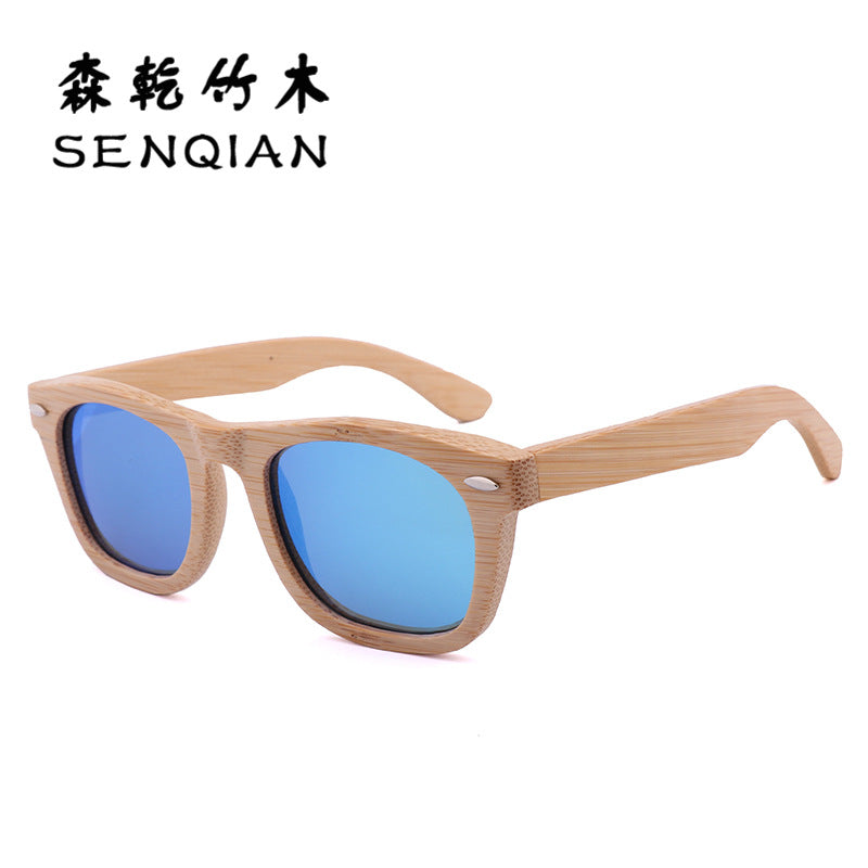 方形竹木眼镜Square bamboo and wood glasses