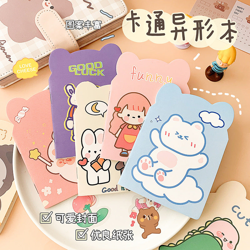 MOKA魔卡可爱迷你记事本卡通动物款口袋笔记小本子小礼物奖品MOKA Cute Mini Notebooks: Cartoon Animal Designs—Pocket-Sized Notebooks, Small Gifts, and Prizes