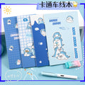 魔卡文化创意A5车线本可爱卡通图案笔记本学生学习文具手帐MoKa Cultural & Creative A5 Stitched Notebook with Cute Cartoon Designs—Student Study Stationery and Planner