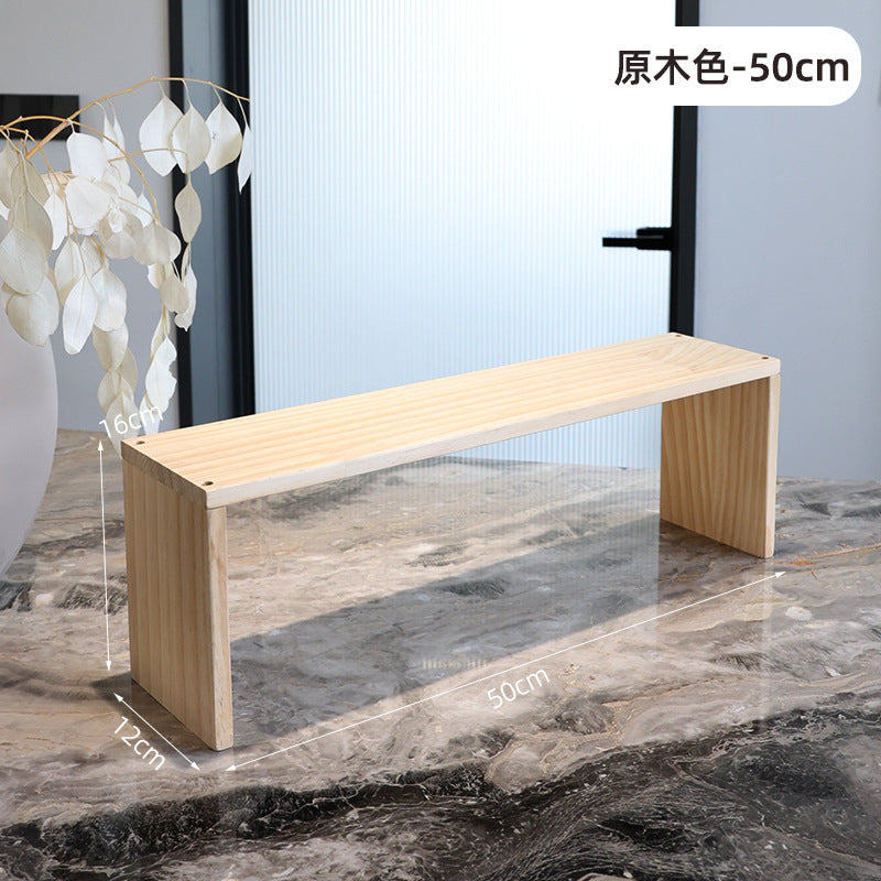 12CM宽度复古碳化木质展示架花架收纳博古架绿植盆栽茶杯茶具文玩12 cm wide vintage carbonised wood display stand, flower stand, storage cabinet and curio cabinet for houseplants, potted plants, teacups, tea sets and collectables