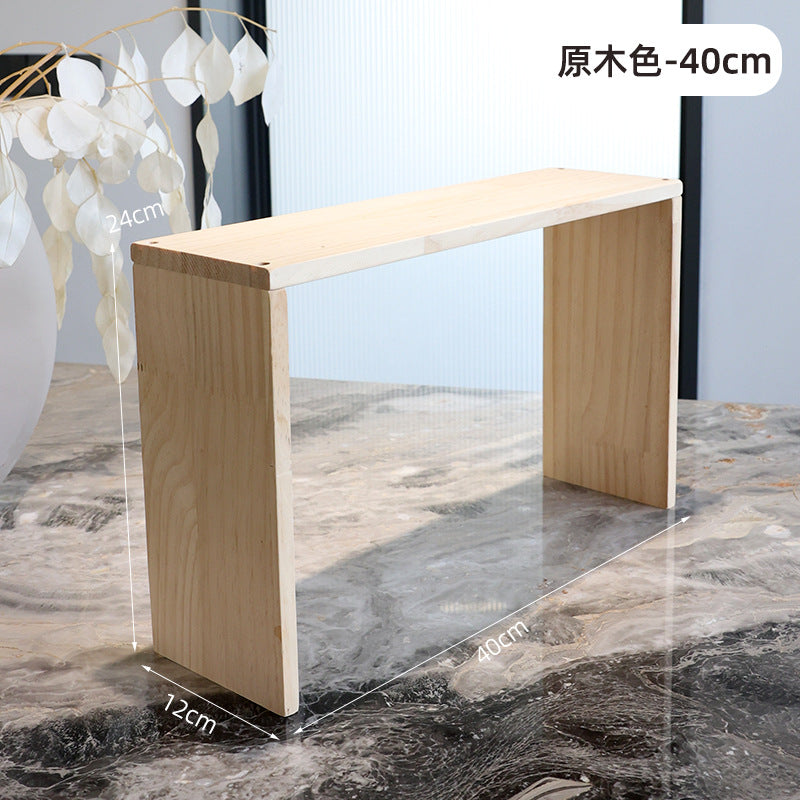 12CM宽度复古碳化木质展示架花架收纳博古架绿植盆栽茶杯茶具文玩12 cm wide vintage carbonised wood display stand, flower stand, storage cabinet and curio cabinet for houseplants, potted plants, teacups, tea sets and collectables