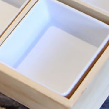 Solid Wood Nine-Square Platter, Divided Serving Tray, for Hot Pot Restaurants, Tableware, Snacks, Melamine Fruit Bowls and Vegetable Plates, for Home