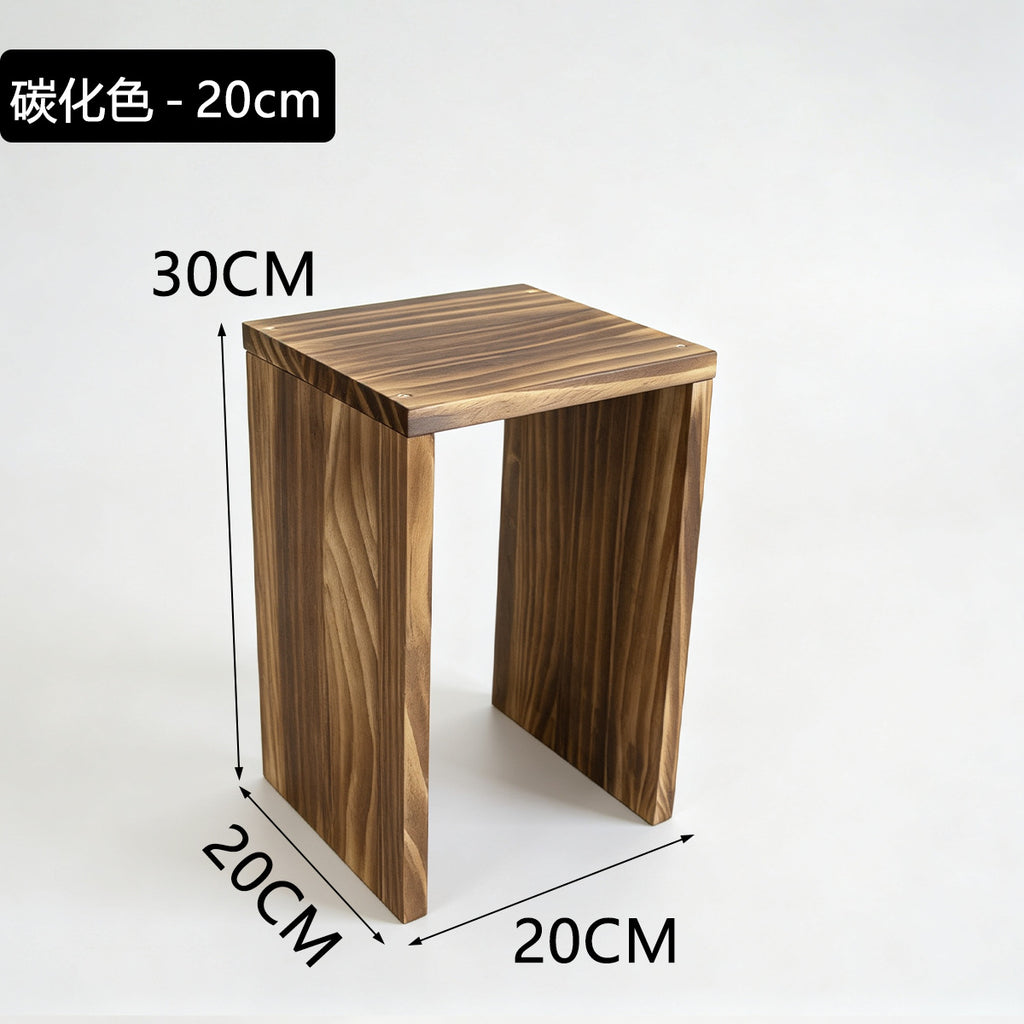 20cm宽纯实木阶梯置物架可移动小花架绿植盆栽加宽板面收纳展示架20cm-wide solid wood stepped shelving unit – portable small plant stand for houseplants and potted plants, with a wide shelf surface for storage and display