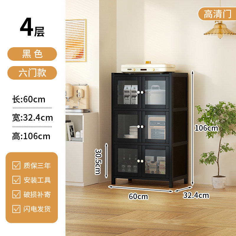 餐边柜靠墙一体储物柜中古风多功能茶水柜客厅Wall-mounted sideboard with integrated storage unit – vintage-style multifunctional tea cabinet for the living room