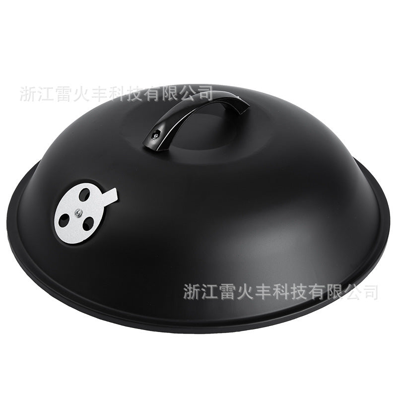 工厂批发小号三角苹果炉BBQ庭形取暖炉木炭烟熏炉烧烤加厚带盖炉Factory-direct wholesale: small triangular apple-shaped BBQ heater, garden heater, charcoal smoker, barbecue, reinforced with lid