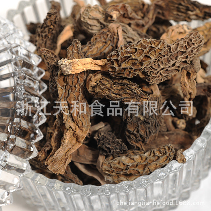 源头厂家供应野生羊肚菌 批发云南野生菌羊肚菌土特产Wild morels supplied directly by the source manufacturer; wholesale of Yunnan wild mushrooms, morels and local specialities