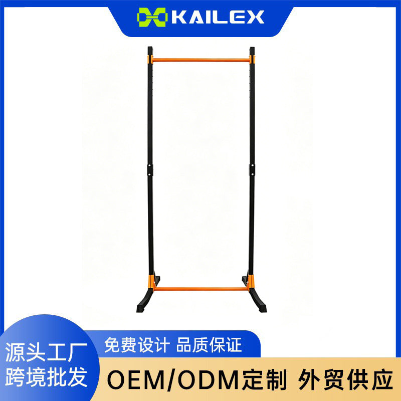 跨境热销单杠家用室内成人引体向上器橙色单双杠落地庭健身器材Best-selling cross-border home-use indoor pull-up bar for adults – orange single and double bar floor-standing home gym equipment