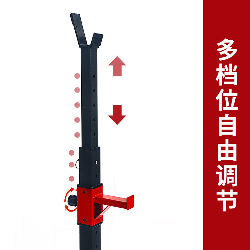 家用深蹲架简易分体式杠铃架子卧推杠铃举重台举重架健身跨境Home-use squat rack, simple split-style barbell rack, bench press barbell weightlifting platform, weightlifting rack, fitness, cross-border