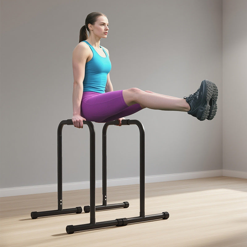 体能体操单杆训练引体向上可调节双杠便携可移动健身器材 Fitness gymnastics single bar for pull-up training; adjustable parallel bars; portable and movable fitness equipment