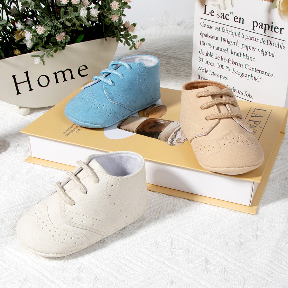 春秋英伦风宝宝学步鞋软底防滑婴儿鞋Spring/Summer British-Style Baby First Steps Shoes—Soft-Soled, Non-Slip Infant Shoes