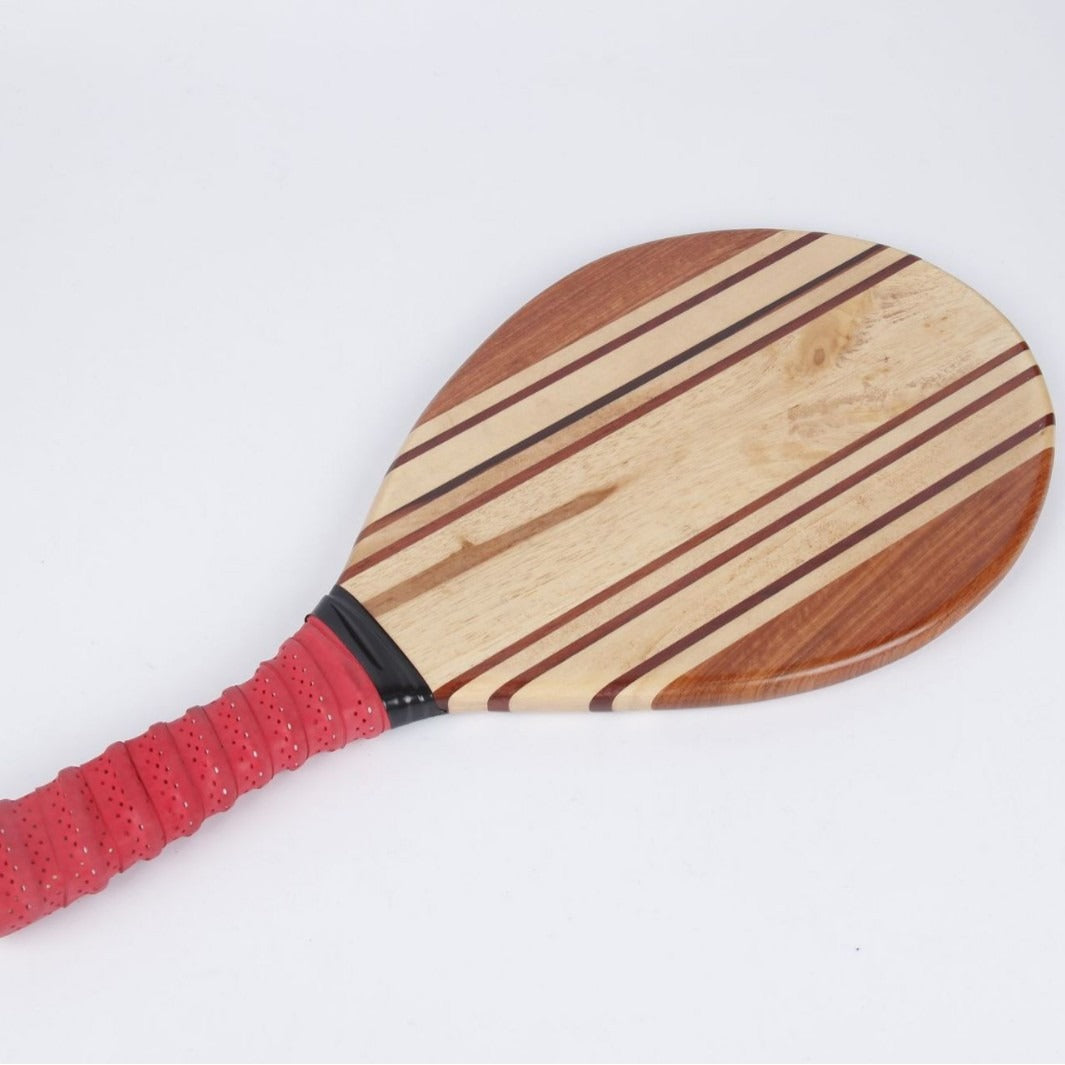 实木 原色 拼接 防水 沙滩球拍橡胶圈套装  外休闲娱乐球拍Solid Wood, Natural Colour, Patchwork, Waterproof, Beach Tennis Racket with Rubber Grips Set  Outdoor Leisure and Entertainment Racket