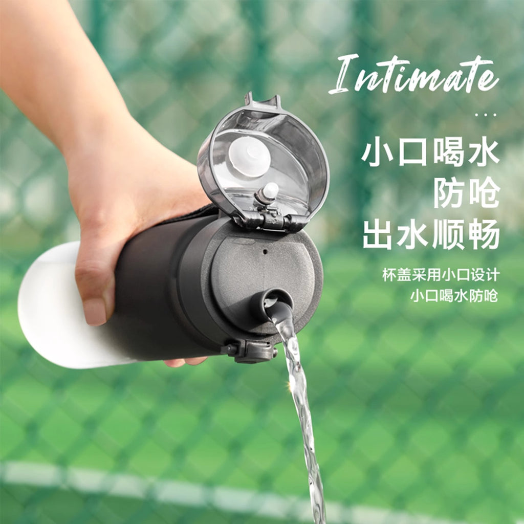 捷安玺水杯大容量男女儿童学生上学专用运动水壶夏季便携塑料杯子Large-Capacity Water Bottle for Men, Women, and Children—Specialized for Students and School Use—Portable Plastic Sports Water Bottle