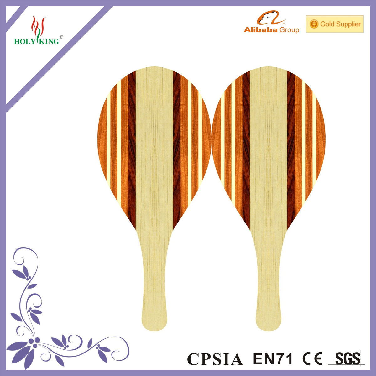 沙滩拍  木制 红木 天然 原木色 拼接 匹克球拍Beach racket  Wooden  Rosewood  Natural  Natural wood colour  Pieced together  Pickleball racket
