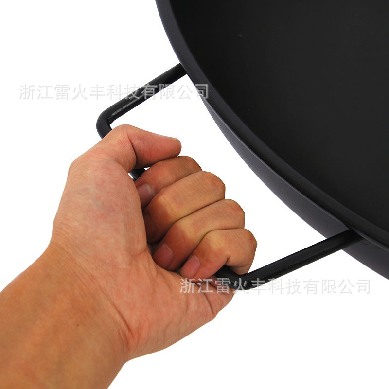 户外庭院圆形火盆便携式柴火炉4-5人家用木炭取暖炉外贸火盆定制Outdoor Garden Round Fire Bowl – Portable Wood-Burning Stove for 4–5 People; Domestic Charcoal Heater; Customised Fire Bowls for Export