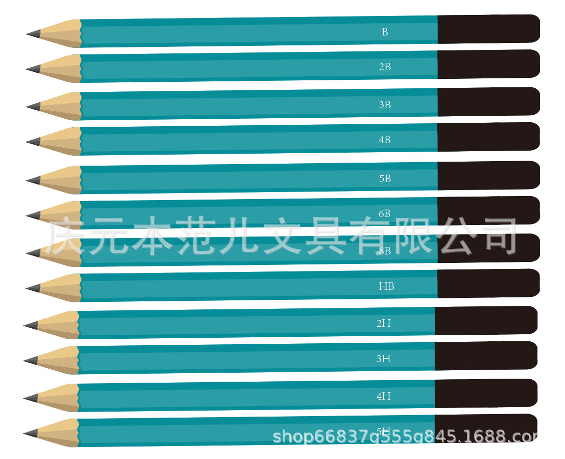 跨境新品单品OPP袋装12支素描12支油性12支水溶12支金属New cross-border products: 12 sketching pencils, 12 oil-based pencils, 12 water-soluble pencils and 12 metallic pencils, each in an OPP bag