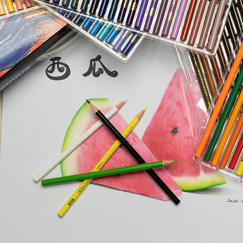 120色彩铅彩色铅笔水溶彩铅漫画彩笔涂鸦120-piece coloured pencil set, water-soluble coloured pencils, comic art pencils, doodling pencils
