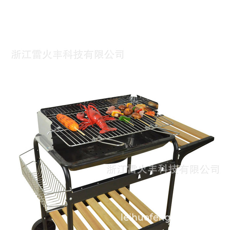 户外移动烧烤架露台庭院大型烧烤滚轮烧烤架庭院木炭厂家现货供应Outdoor portable barbecues, patio and garden barbecues, large barbecue trolleys, garden charcoal – manufacturer’s stock available